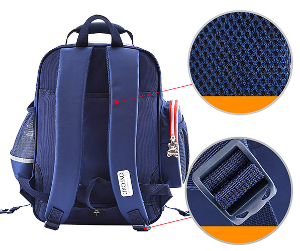 Balo kéo học sinh Oxford J055, chất liệu PES chống nước tốt, viền phản quang.