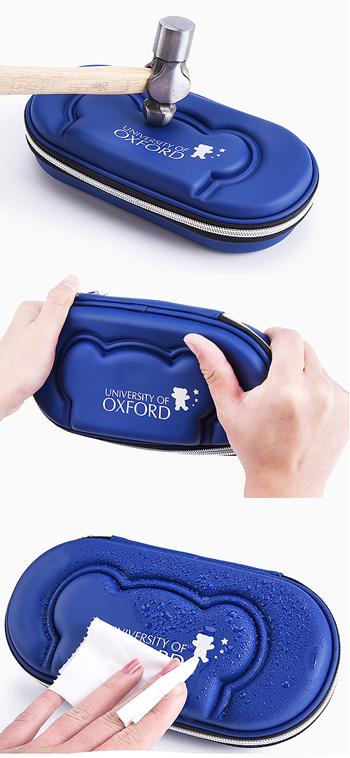 Hộp bút học sinh Oxford J824, chất liệu EVA chống nước tốt.