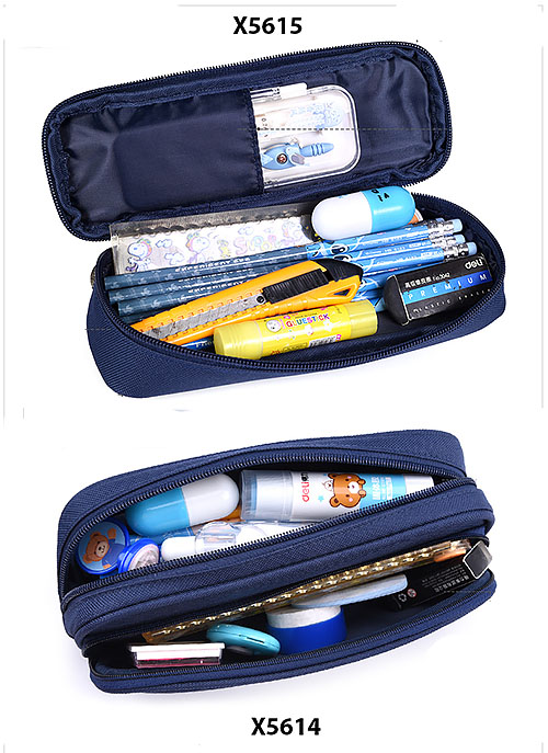 Hộp bút học sinh Oxford X5614, chất liệu Polyester chống nước tốt.