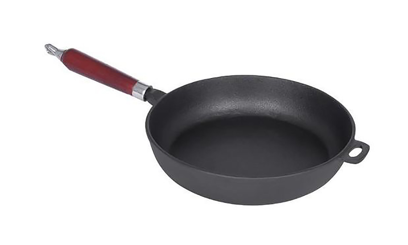 Chảo gang đáy bằng 1 tay cầm Tasty TAT26 chất dày giữ nóng.