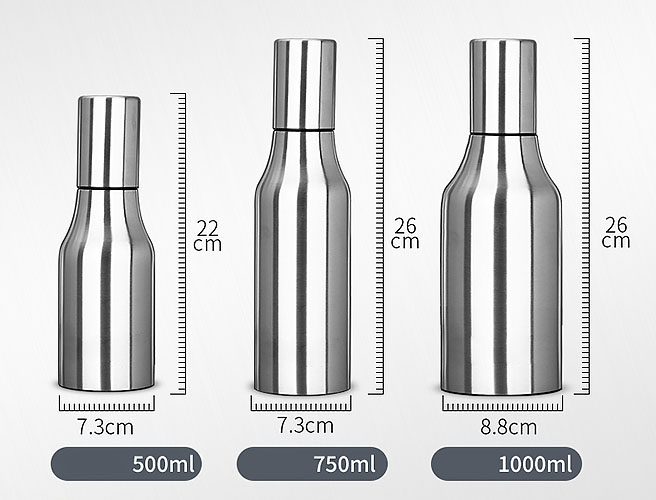 Bình đựng dầu ăn nước gia vị inox 304 JH01.