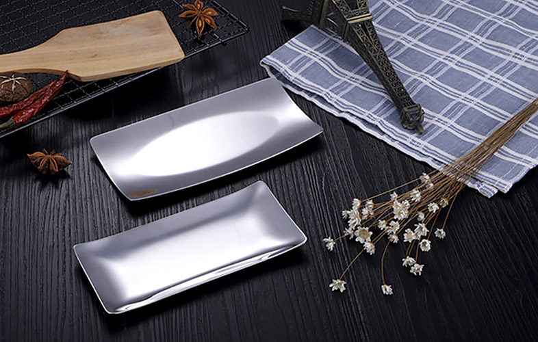 Khay đựng khăn lạnh đựng thức ăn vật dụng inox 304 JY001