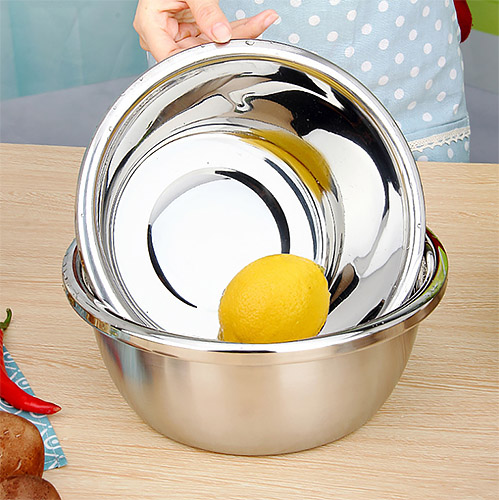Thau thố inox lòng sâu đựng thực phẩm Sanrong SR004
