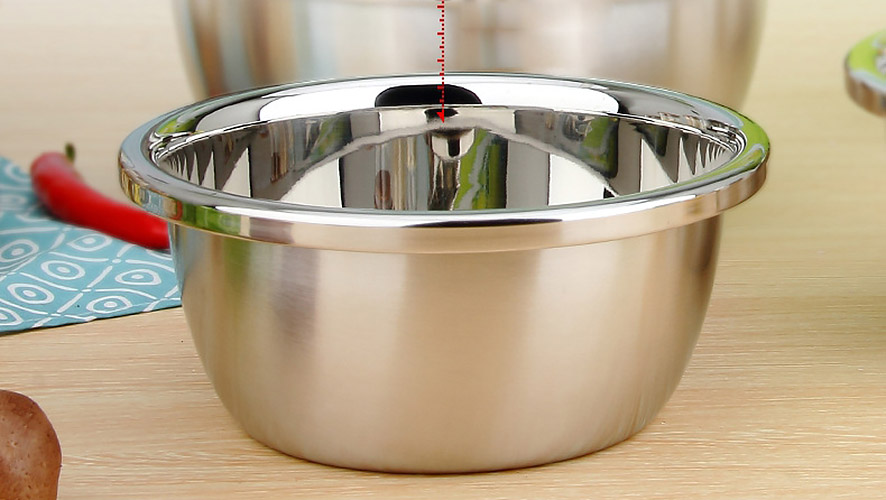 Thau thố inox lòng sâu đựng thực phẩm Sanrong SR004