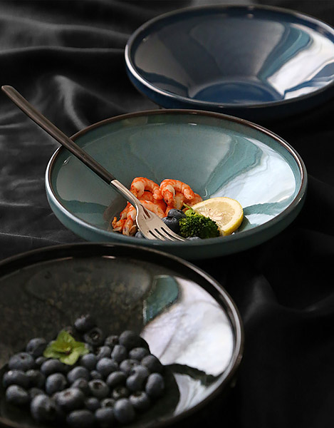 Tô gốm porcelain handmade OMK YBDLW nhà hàng khách sạn.