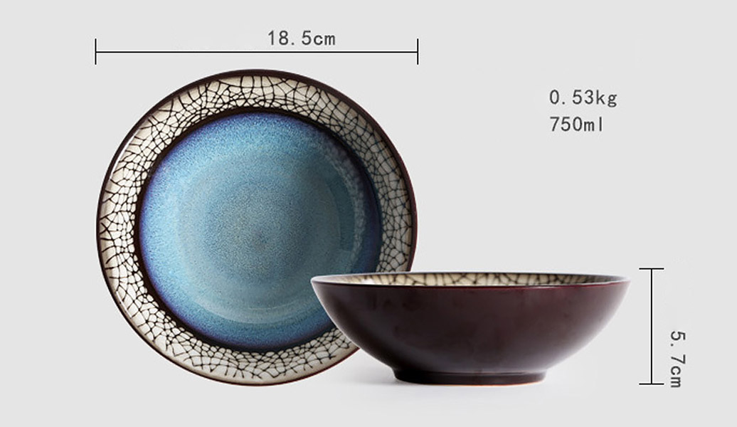 Tô gốm porcelain handmade OMK GC102 nhà hàng khách sạn.