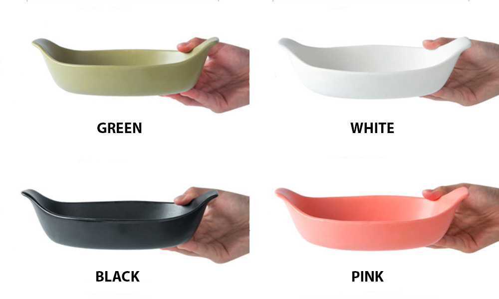 Tô thố gốm porcelain Ijarl Hatton8 quai cầm chống nóng.