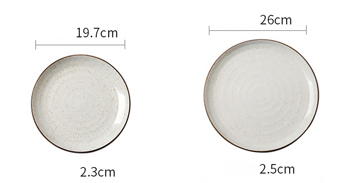 Dĩa gốm porcelain Ijarl JL003 đựng thức ăn nhà hàng khách sạn.