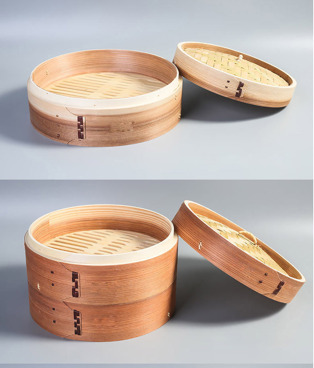 Xửng hấp bánh gỗ Tuyết Tùng lồng hấp dimsum, hải sản, rau củ Steam ZSM003