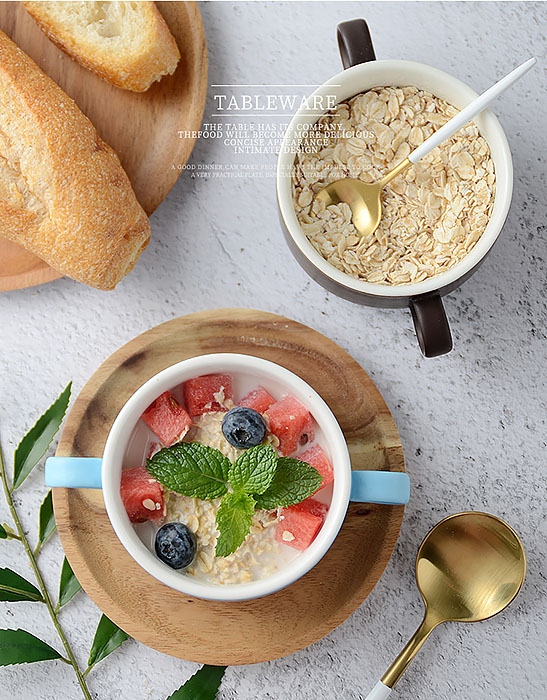 Chén thố gốm porcelain McAllen MA006 đựng soup, salad, yến.