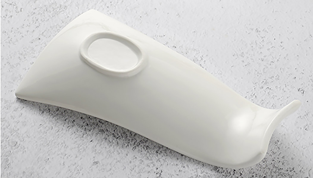 Khay dĩa gốm trắng porcelain đựng sushi thức ăn McAllen MA020.