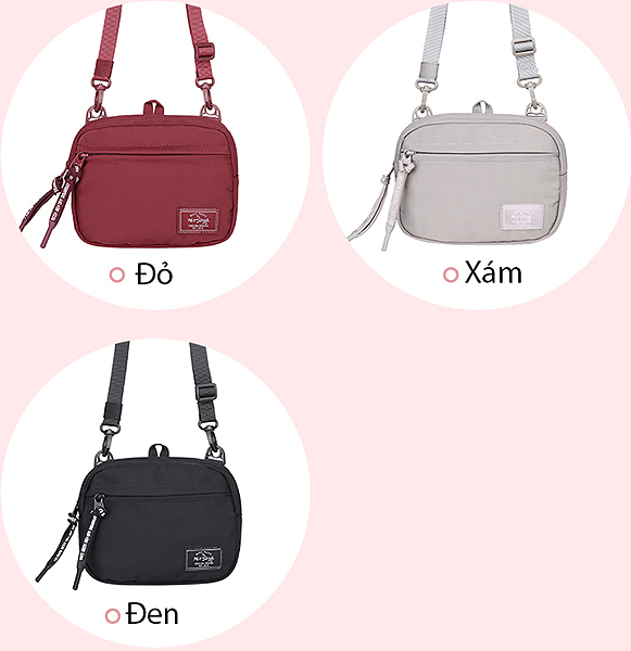Túi đeo chéo chất Polyester không thấm nước HOTSTYLE MP18B9502D.