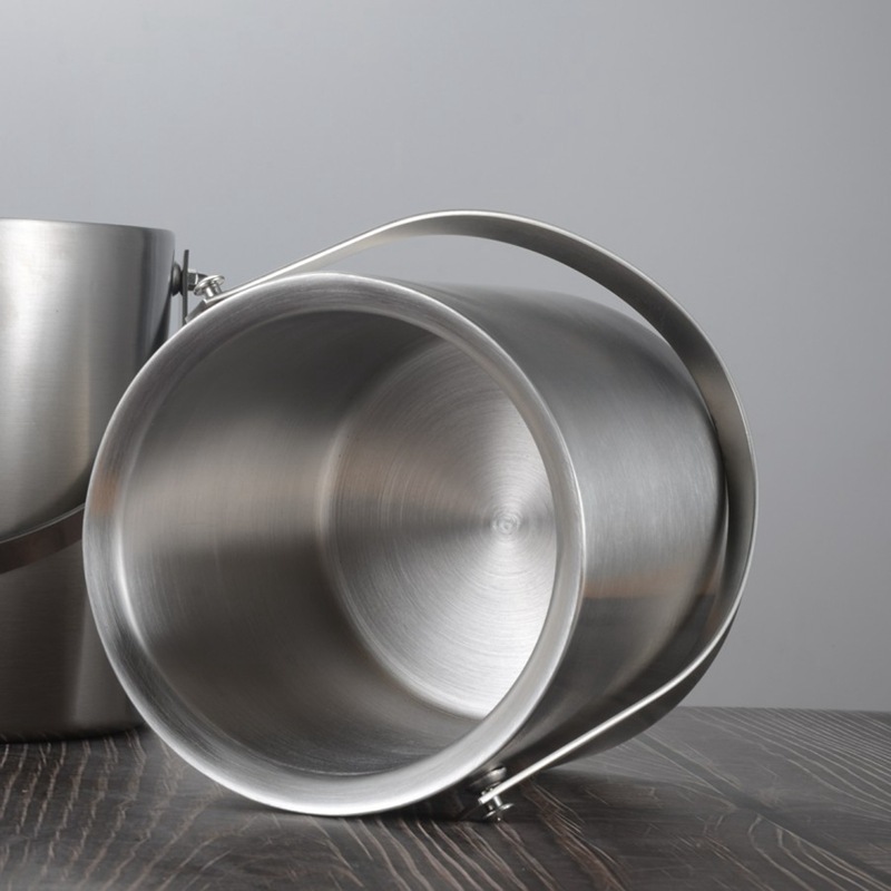 Xô đá inox 304 cách nhiệt 2 lớp PolySteel JG69