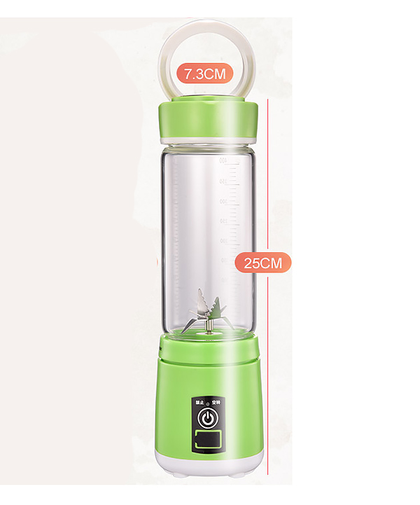 Máy xay sinh cầm tay 380ml Enermei EM5325, chất liệu thủy tinh.