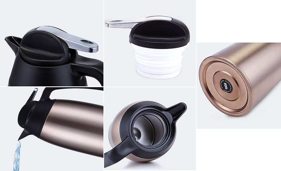 Bình giữ nhiệt 2000ml Enermei NRM5030, chất liệu Inox 304.