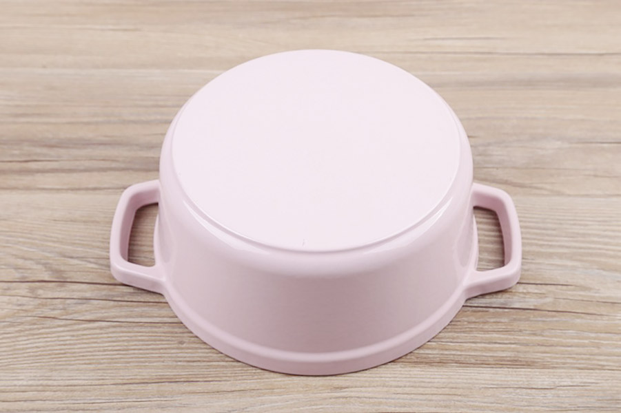 Nồi gang tráng men 2 quai 22cm Jinghui TCDG22