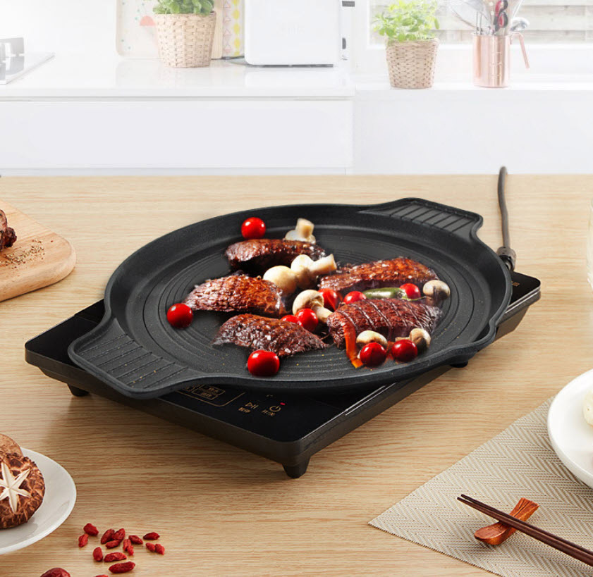 Vỉ nướng hợp kim nhôm phủ vân đá 32cm VN03
