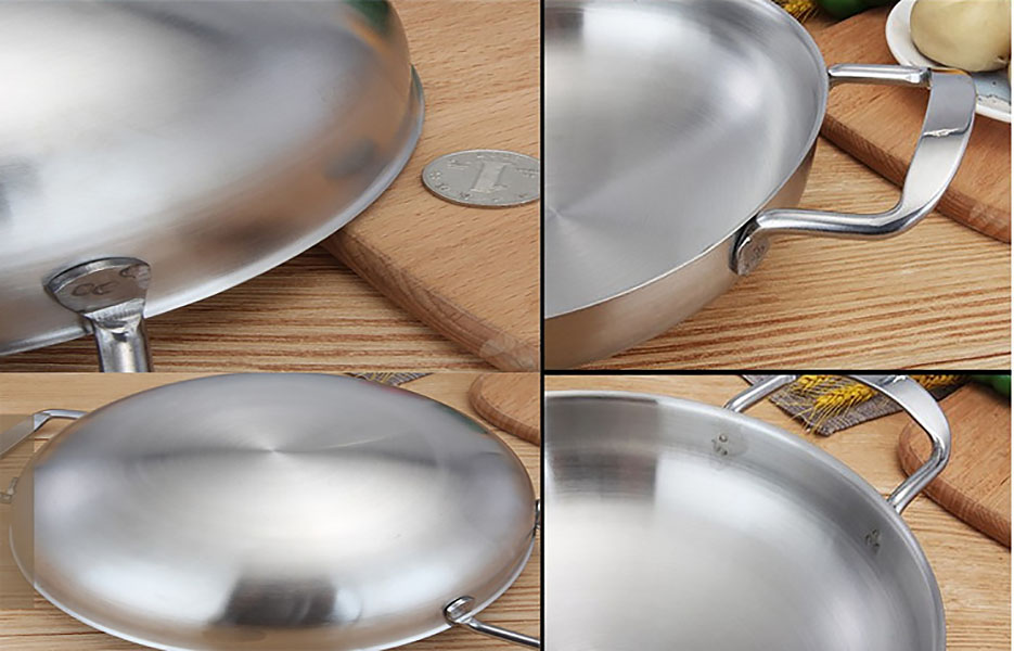 Nồi thố lẩu 2 quai inox 201 đựng thức ăn NT01