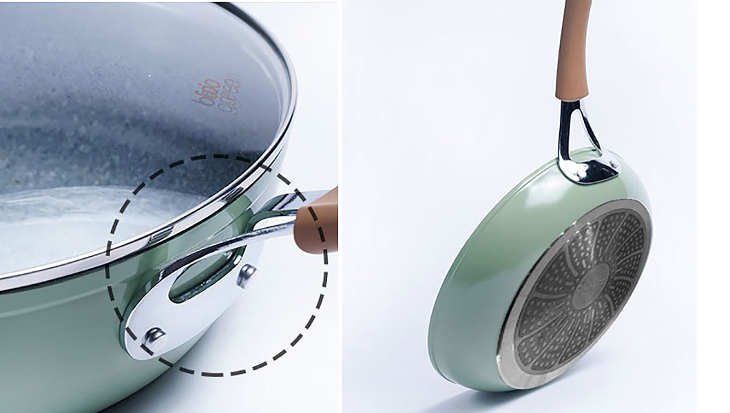 Chảo chống dính nhôm phủ vân đá Carote BG8220.