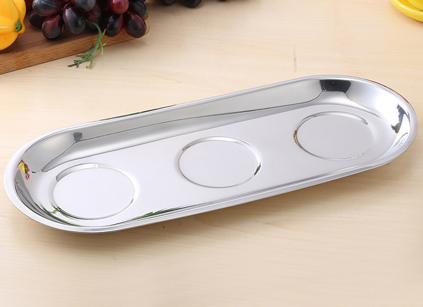 Bộ hũ đựng gia vị inox 304 Kaihua A01 3 ngăn.