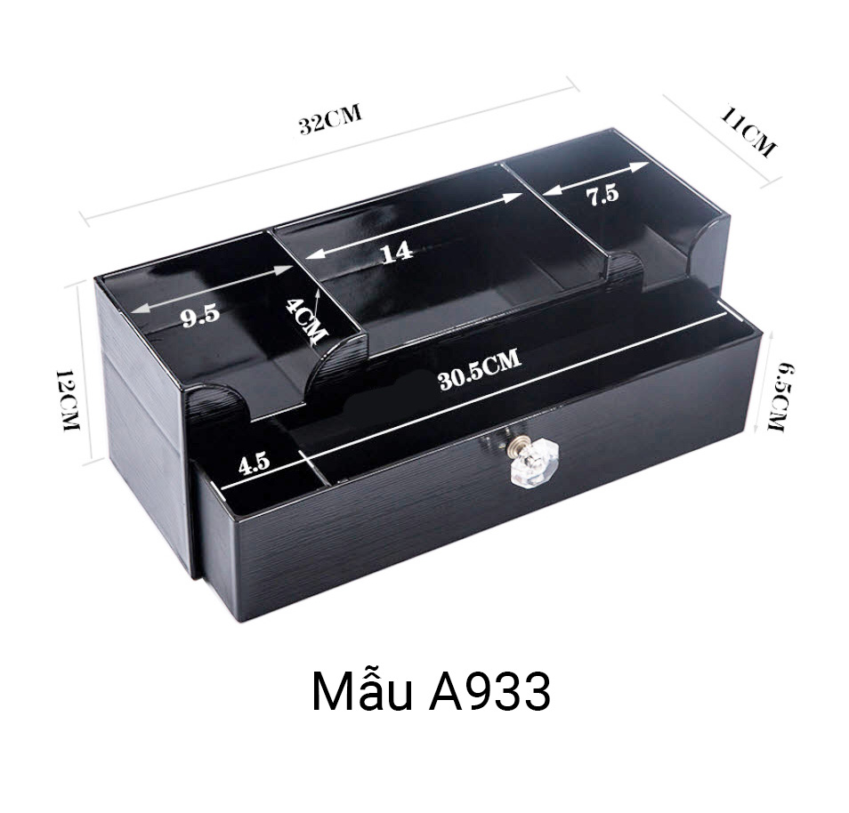 Hộp đựng đũa muỗng để bàn có ngăn kéo cho nhà hàng quán ăn OEM A927