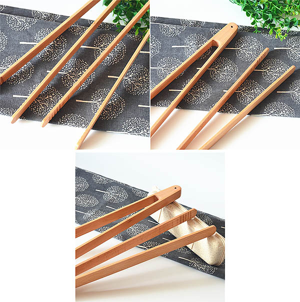 Kẹp gắp thức ăn bằng gỗ Putian MMH010.