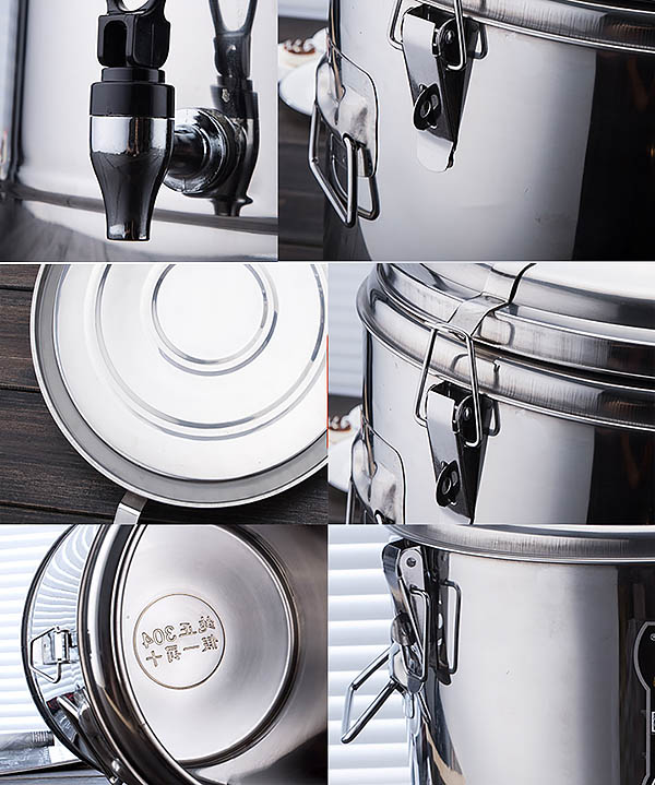 Bình ủ trà sữa giữ nhiệt inox 304 Ruijia 304BWT