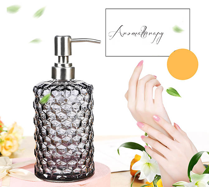 Bình đựng xà bông rửa tay 500ml thủy tinh JS5888