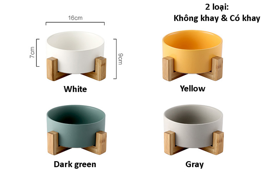 Tô sứ porcelain hình trụ có khay đỡ Ximi XM001
