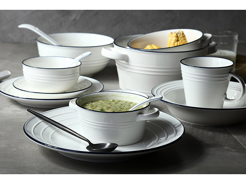 Bộ tô chén dĩa gốm sứ Keyston KT003.