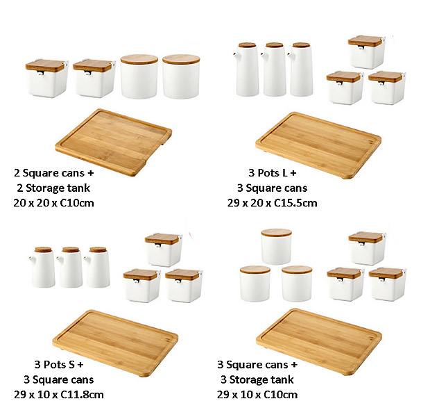 Bộ đựng gia vị sứ ceramic Ximi XM011