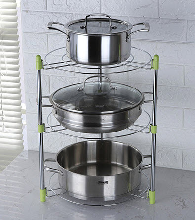 Kệ để nồi chảo inox nhiều tầng Venture VT001.