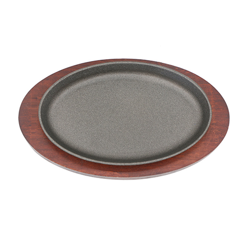 Chảo gang oval chống dính ăn beefsteak OEM SL2038