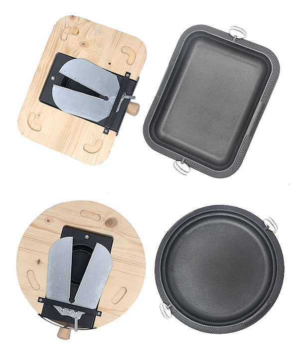 Khay hấp cá hâm nóng hải sản kèm bếp cồn hâm nóng thức ăn buffet SLV001