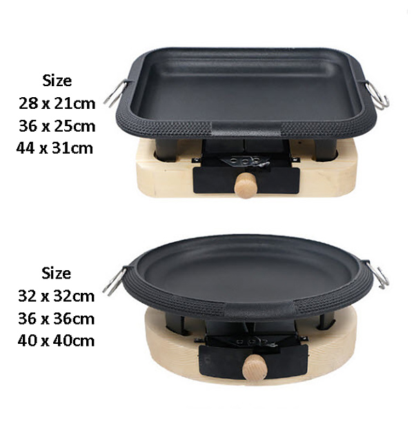 Khay hấp cá hâm nóng hải sản kèm bếp cồn hâm nóng thức ăn buffet SLV001