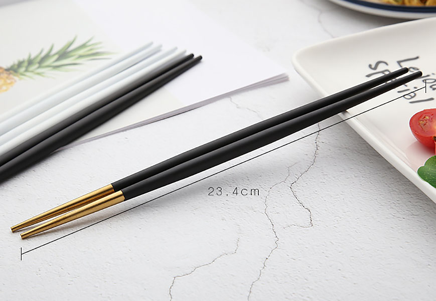 Đũa sushi inox 304 mạ vàng Bairunda BRD001.