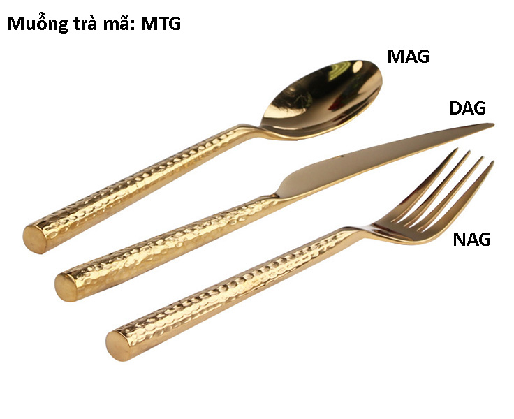 Bộ dao muỗng nĩa inox 304 mạ vàng Jubilee JB038.