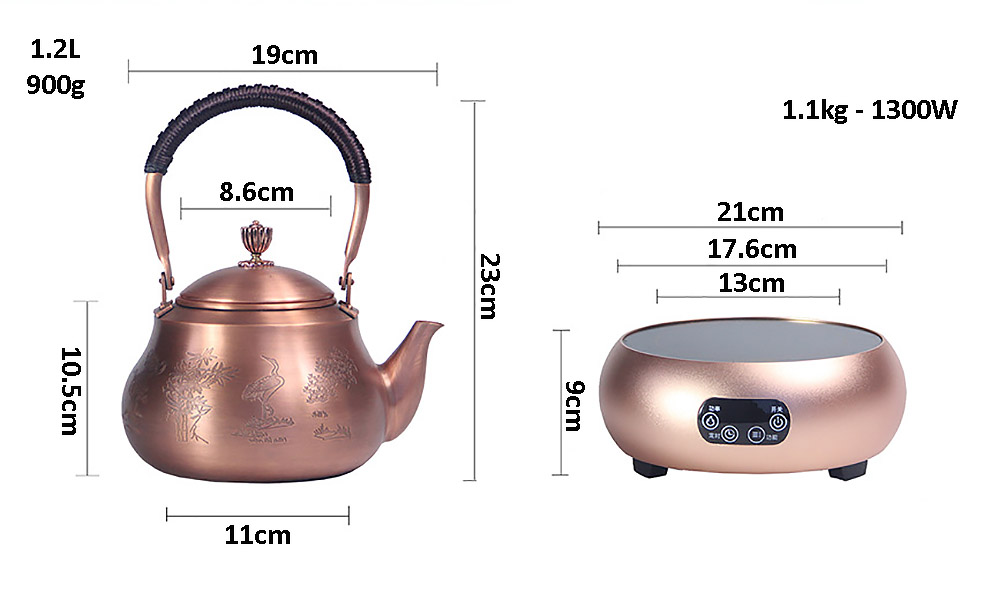 Bộ bếp hồng ngoại ấm đun trà Yongkang BBA004