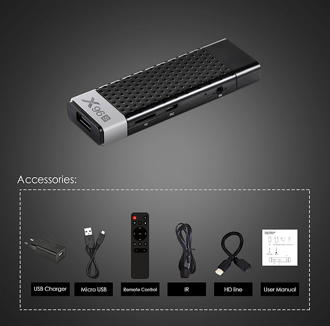 Android TV box CPU 4core 64bit X96S 