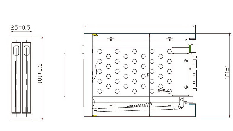 Khay đựng ổ SSD gắn trong PC Seatay HD220