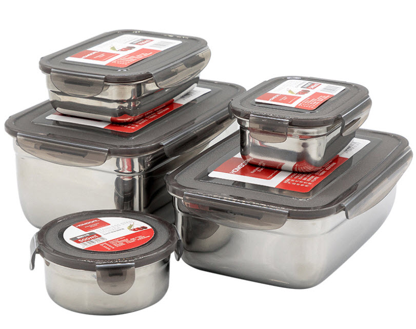 Hộp đựng thực phẩm bảo quản thức ăn inox 304 Homgoal BXH02