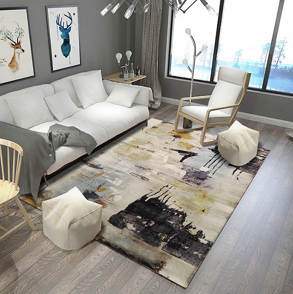 Thảm trải sàn hình chữ nhật mẫu trừu tượng Poetry PB03