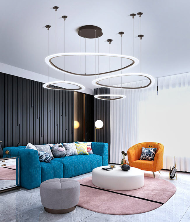 Đèn thả trần đèn treo trần vòng led Youerte YE9912