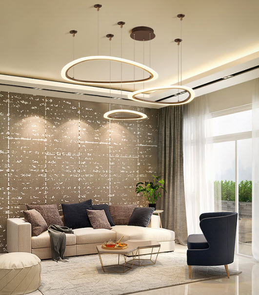 Đèn thả trần đèn treo trần vòng led Youerte YE9912