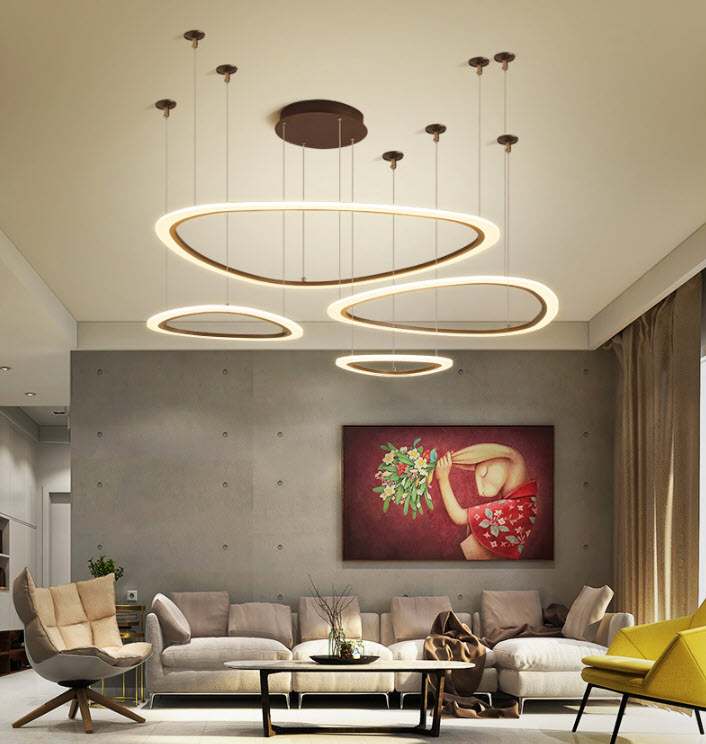 Đèn thả trần đèn treo trần vòng led Youerte YE9912