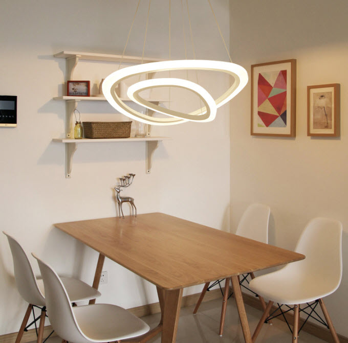 Đèn thả trần đèn chùm vòng tròn led Youerte YE6712