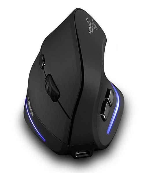 Chuột dọc không dây chơi game 2.4GHz có đèn led Zelotes F35