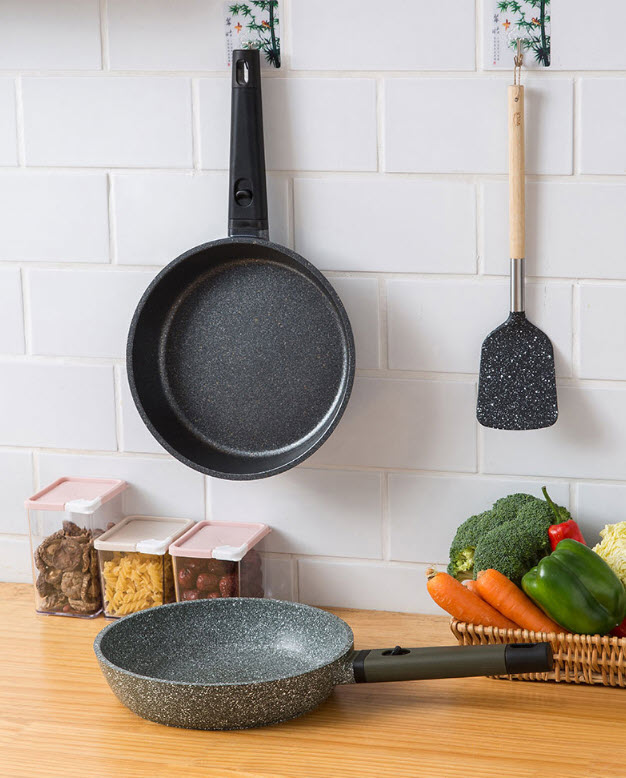 Chảo bầu vân đá chống dính 20-28cm UAKEEN VK215