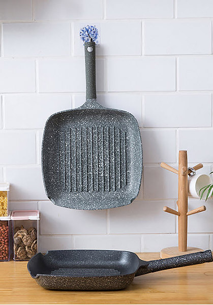 Chảo nướng chống dính vân đá 28m UAKEEN VK212