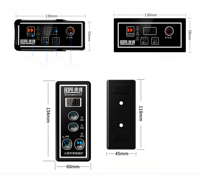 Bếp từ vuông cho nhà hàng lẩu Aopa H13